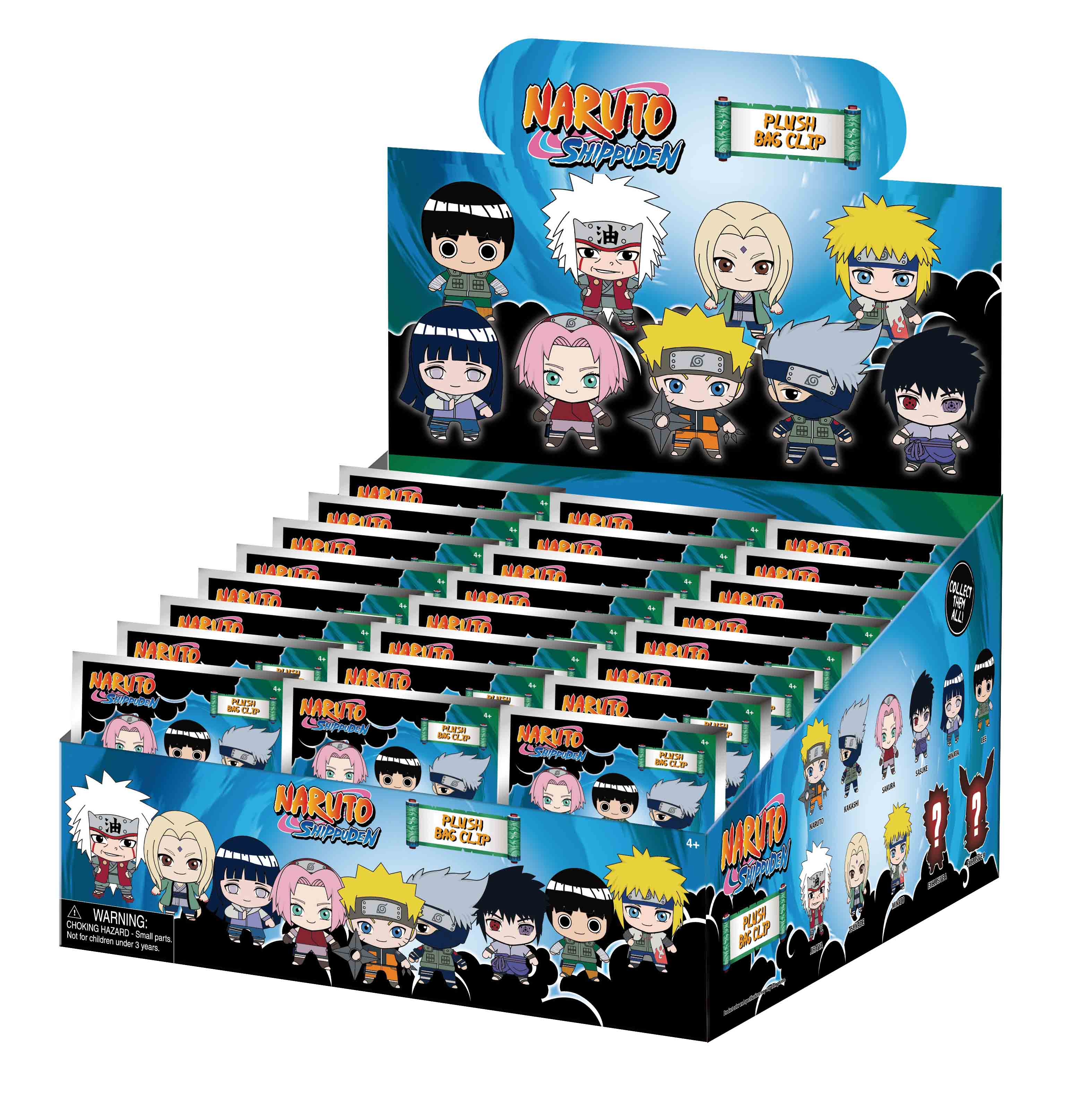 NARUTO - Plush Bag Clip (Display 24 Pcs)