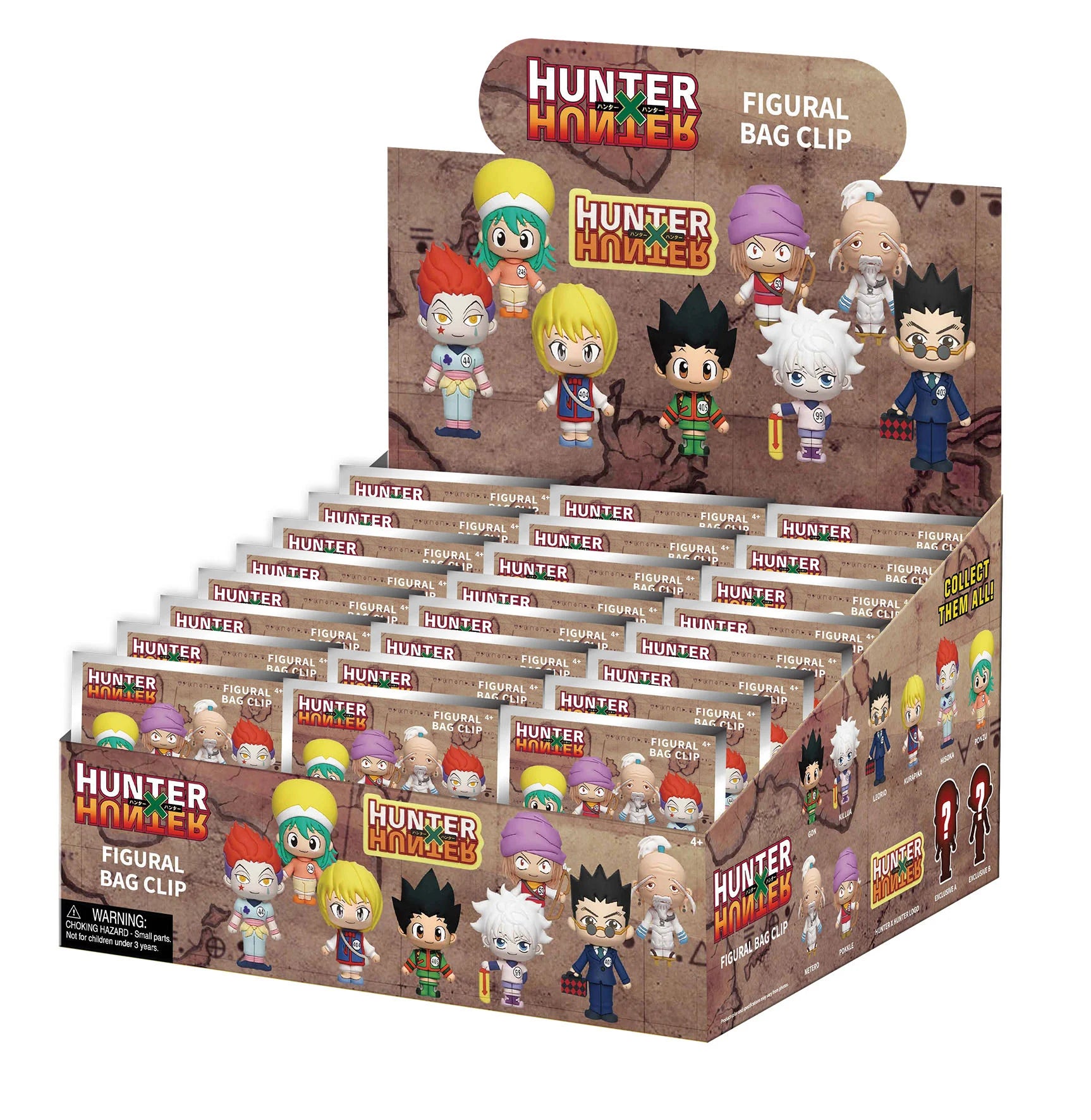 HUNTER X HUNTER - Series 1 - 3D Foam Bag Clip (Display 24 Pcs)