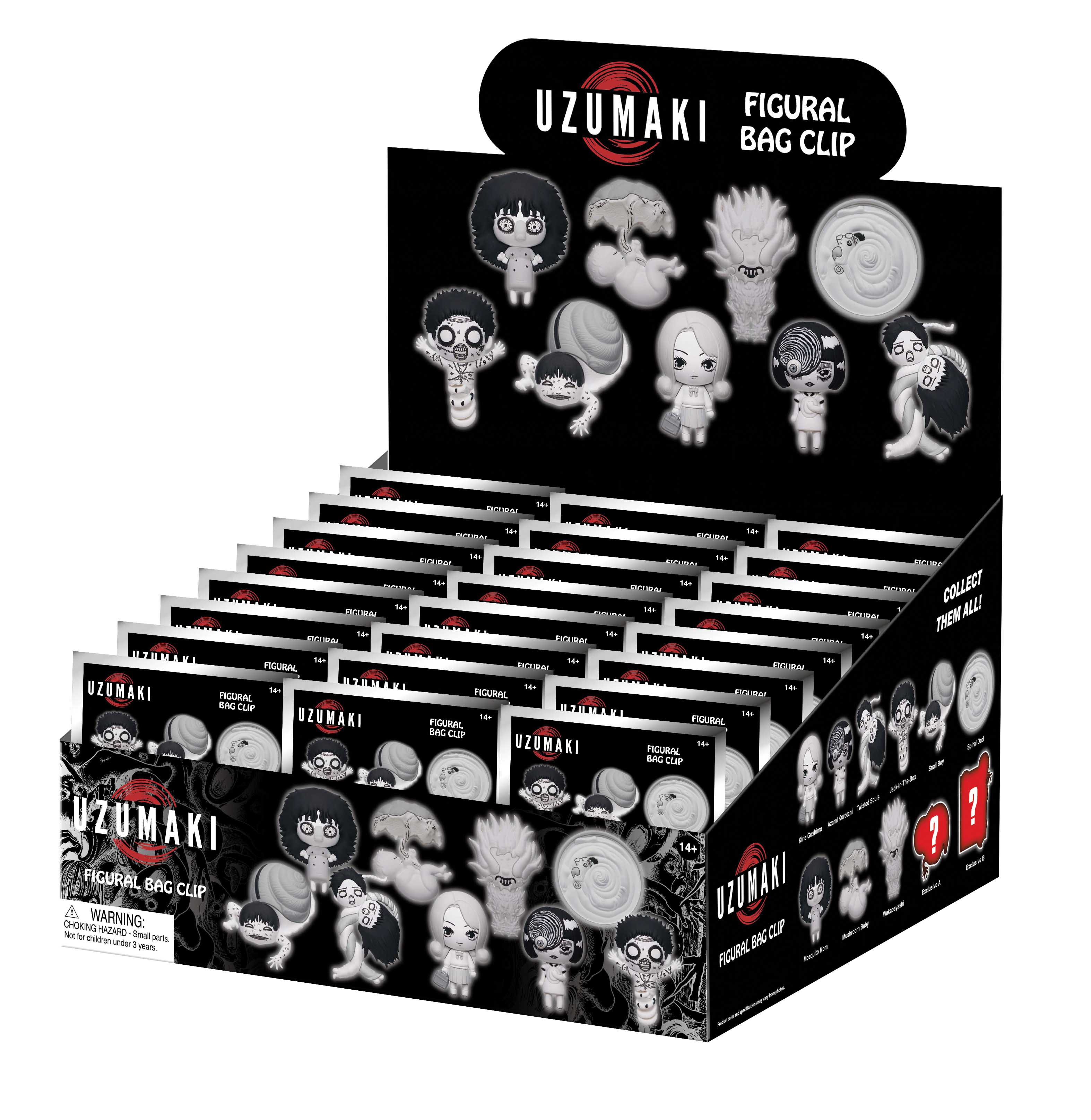 UZUMAKI - Series 1 - 3D Foam Bag Clip (Display 24 Pcs)