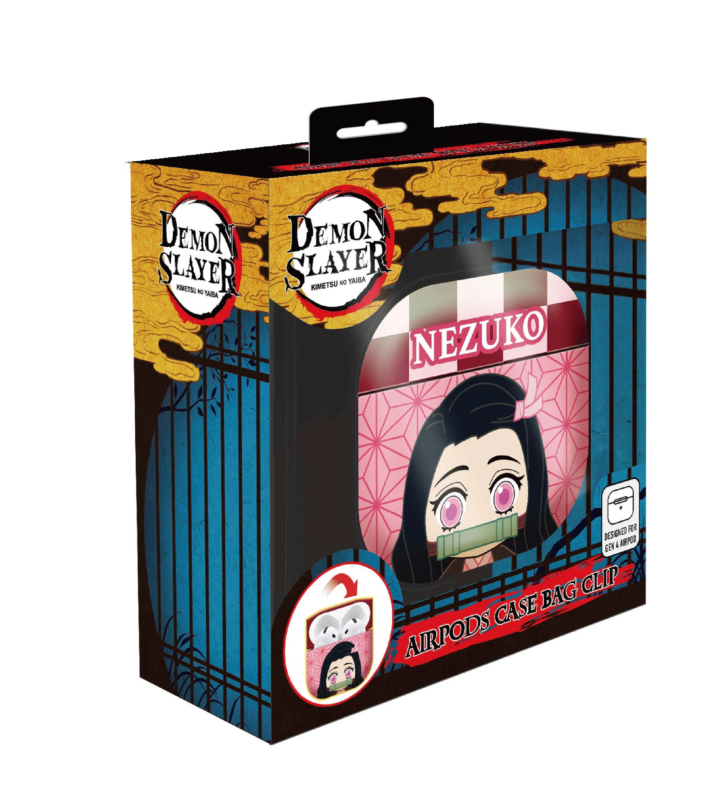 DEMON SLAYER - Nezuko - 3D Foam Airpods Case Bag Clip