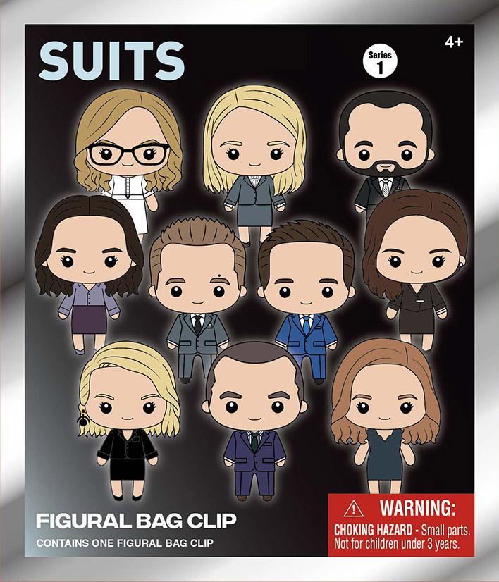SUIT SERIES - Series 1 - 3D Foam Bag Clip (Display 24 Pcs)