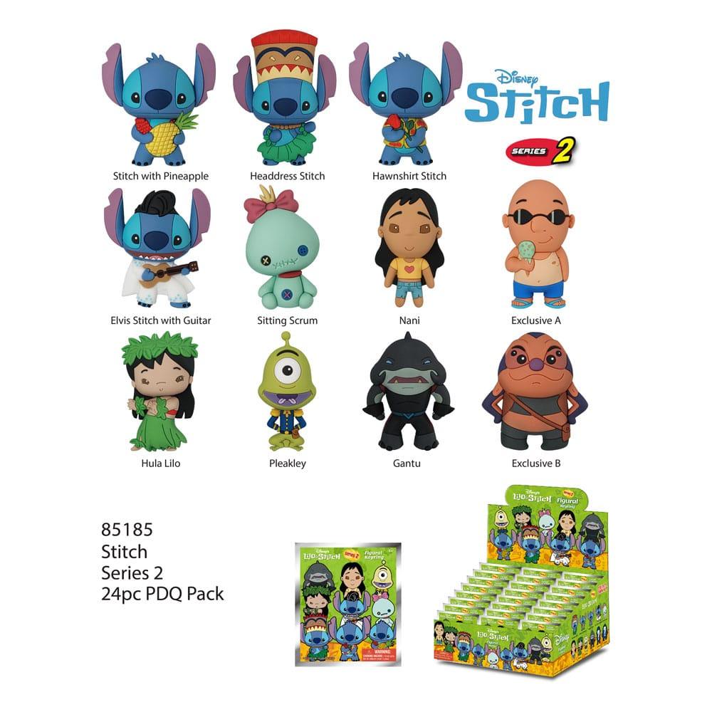 DISNEY - Lilo & Stitch - 3D Foam Bag Clip (Display 24 Pcs)