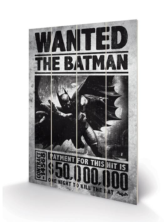 DC COMICS – Holzdruck 20 x 29,5 – Batman Arkham Origins gesucht