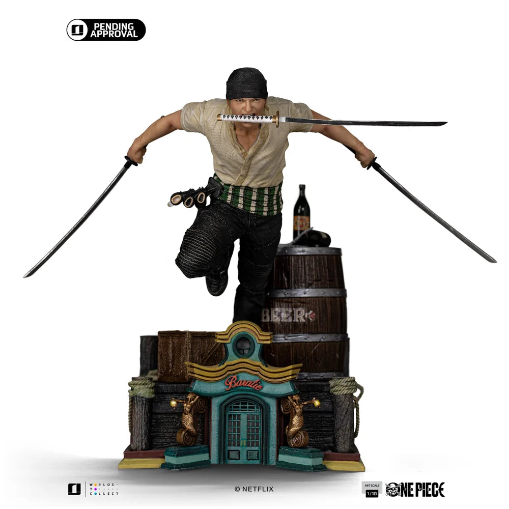 ONE PIECE NETFLIX - Zoro - Statue Art Scale 1/10 19.2cm