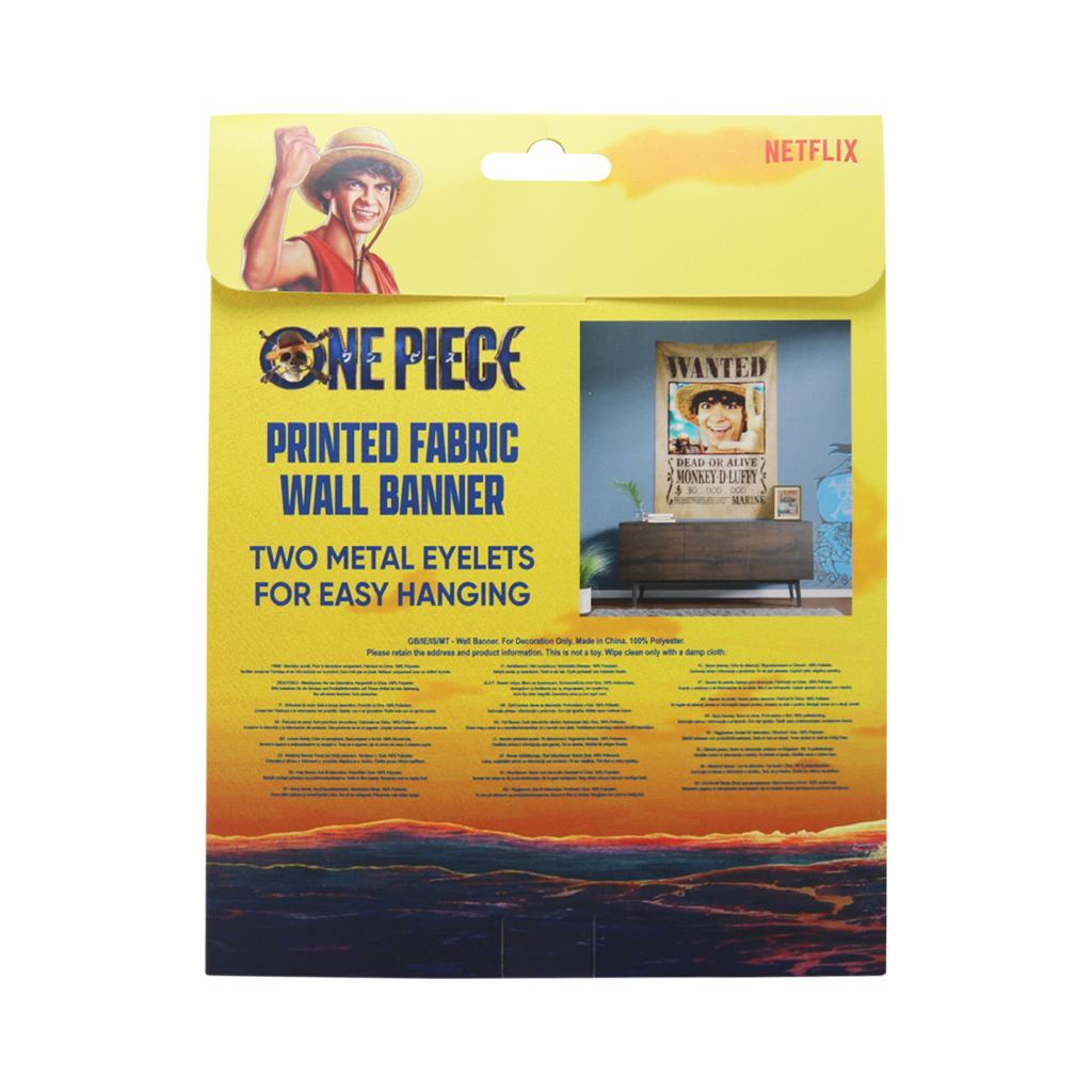 ONE PIECE NETFLIX - Wanted - Banner Murale '125 x 85 cm'