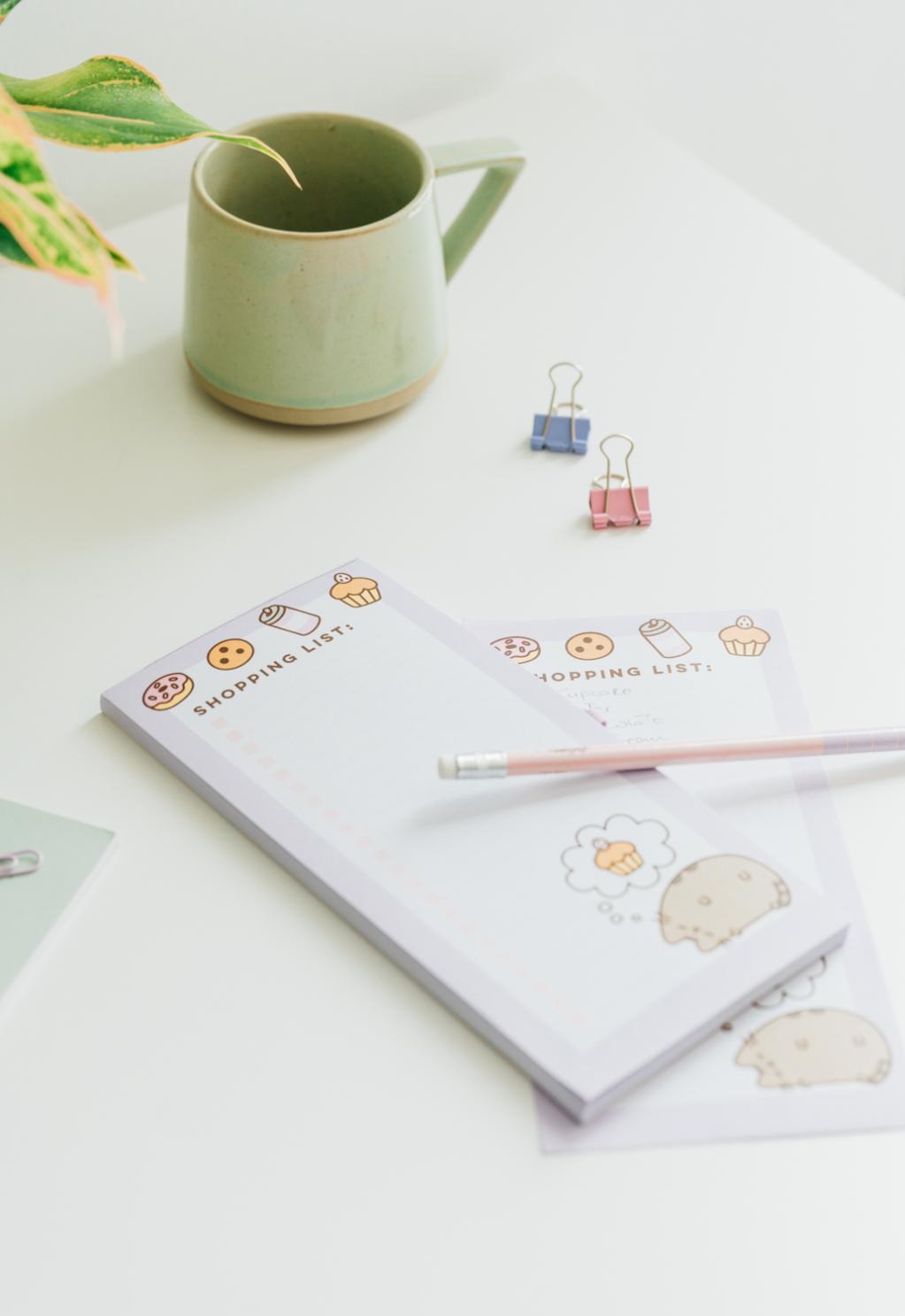 PUSHEEN - Bloc-Notes Magnétique + Crayon