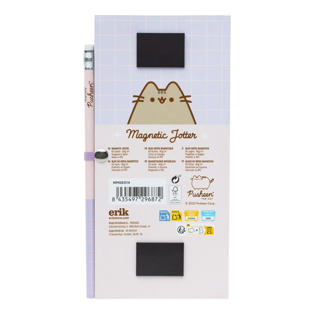PUSHEEN - Bloc-Notes Magnétique + Crayon