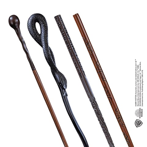 HARRY POTTER - 4 Wands display - Marauder's map