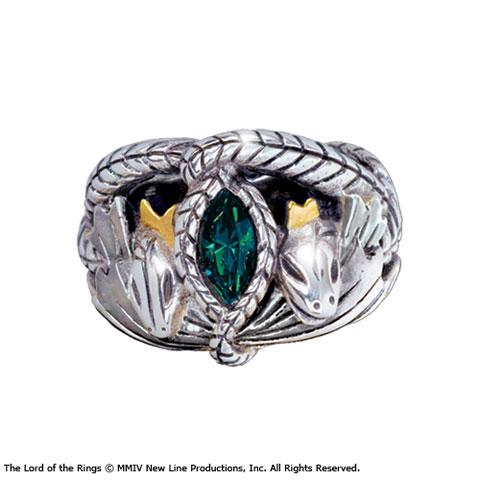 HERR DER RINGE – Barahir-Ring aus massivem Stahl – Größe US 09 FR 59,9