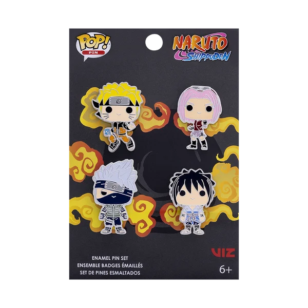 NARUTO – Funko 4er-Pin-Set – Team 7