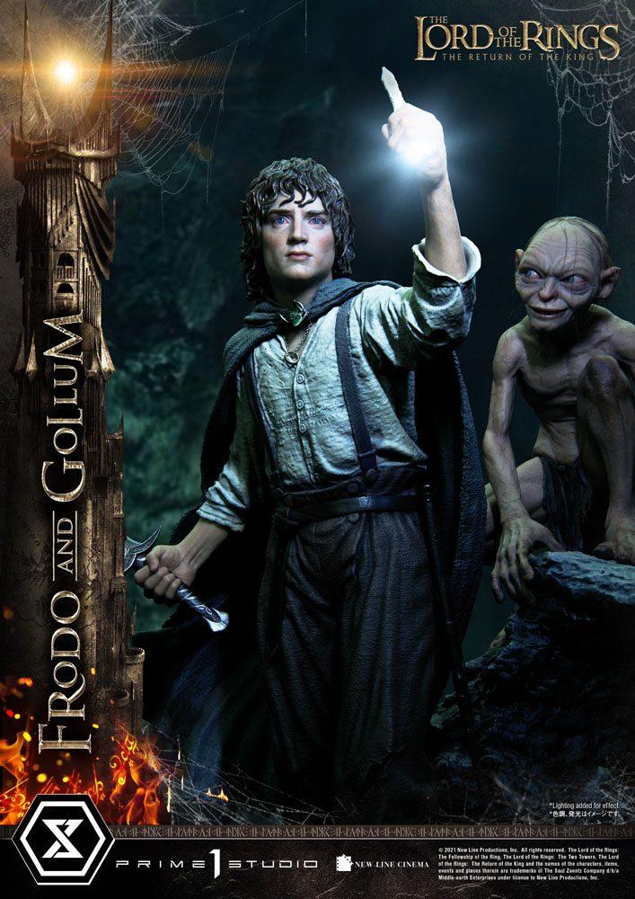 HERR DER RINGE – Frodo & Gollum Bonus-Ver. - Statuette 46cm