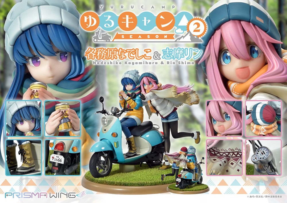 LAID-BACK CAMP - Nadeshiko & Rin - Statue Prisma Wing 24cm