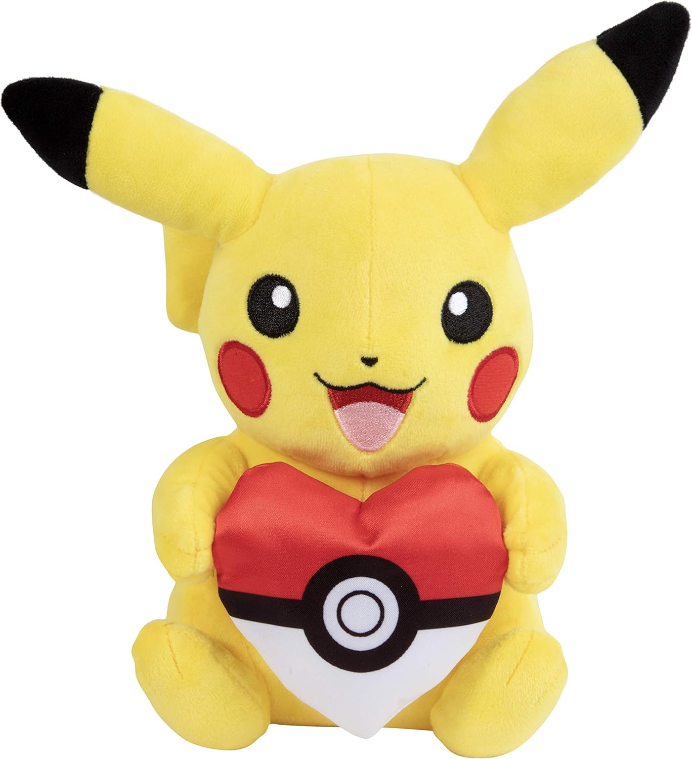 POKEMON - Pikachu with Poke Ball Heart - Plush 20cm