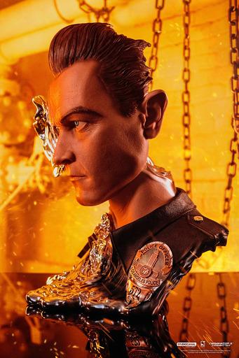 TERMINATOR - T-1000 Kunstmaske - Statue PureArts '29x36x44cm'