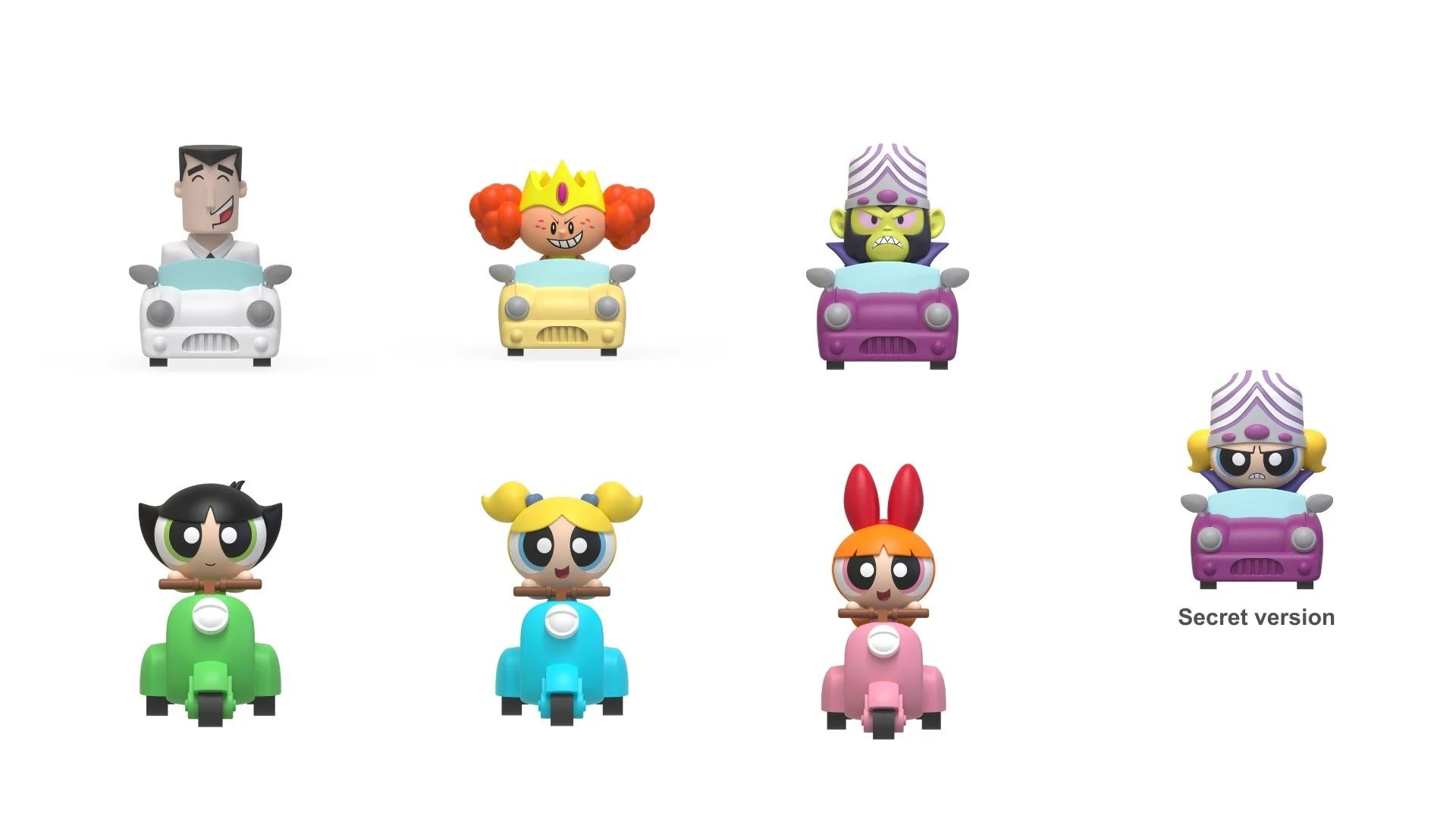 POWERPUFF GIRLS - Pull Black Car - Blind Box 5cm