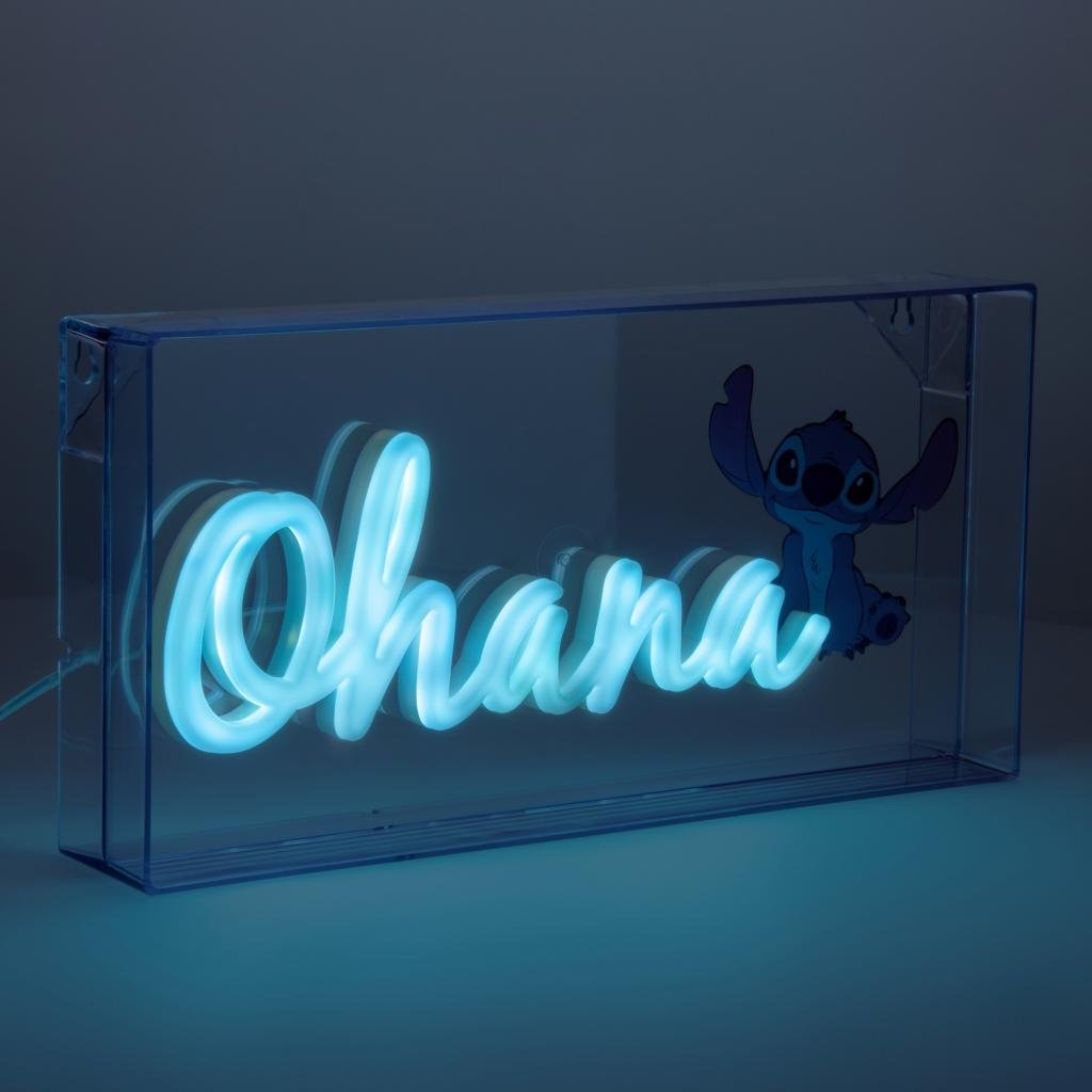LILO & STITCH - Ohana - LED-Neonlicht 15,5 x 30,5 cm