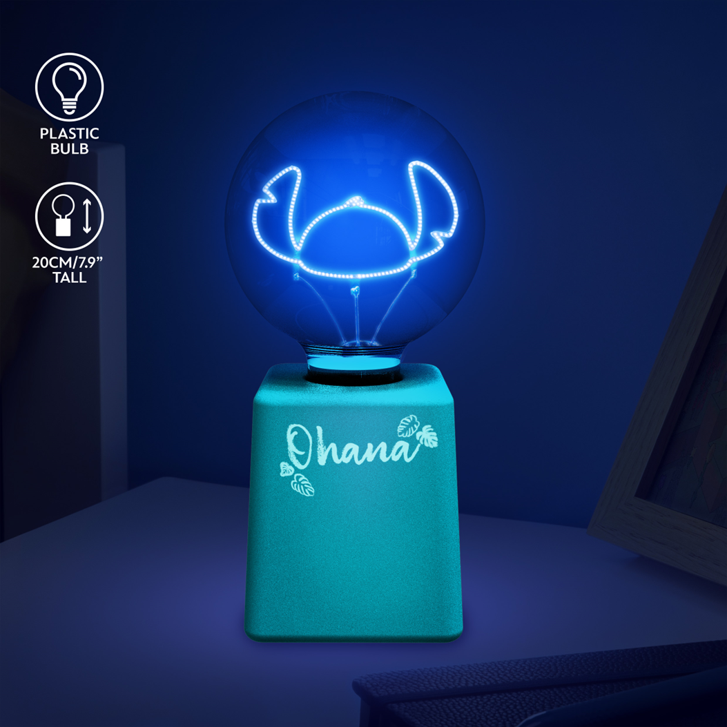 STITCH - Ohana - LED Neon Bulb Lamp 20cm