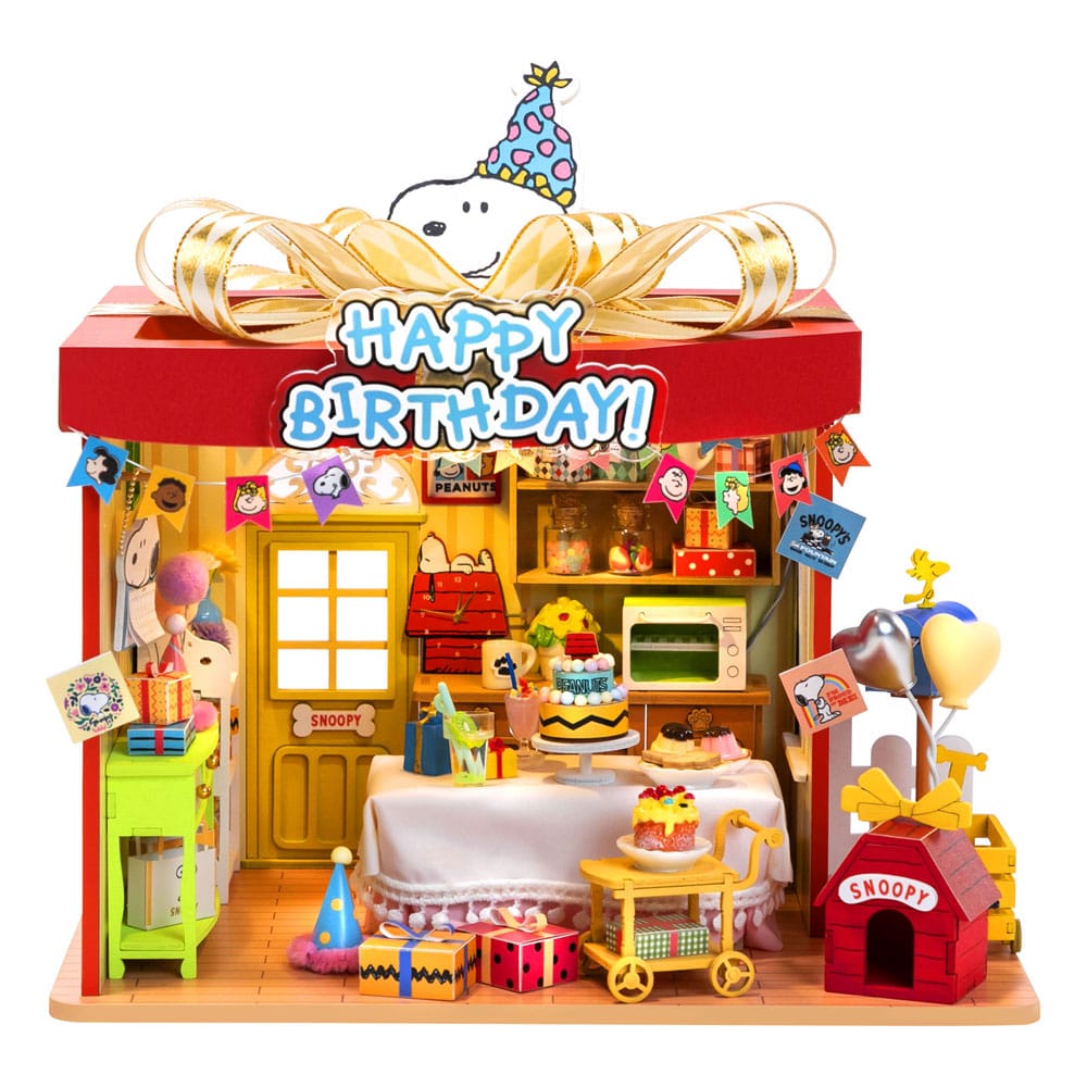 PEANUTS - Birthday Party - Wood Model Kit