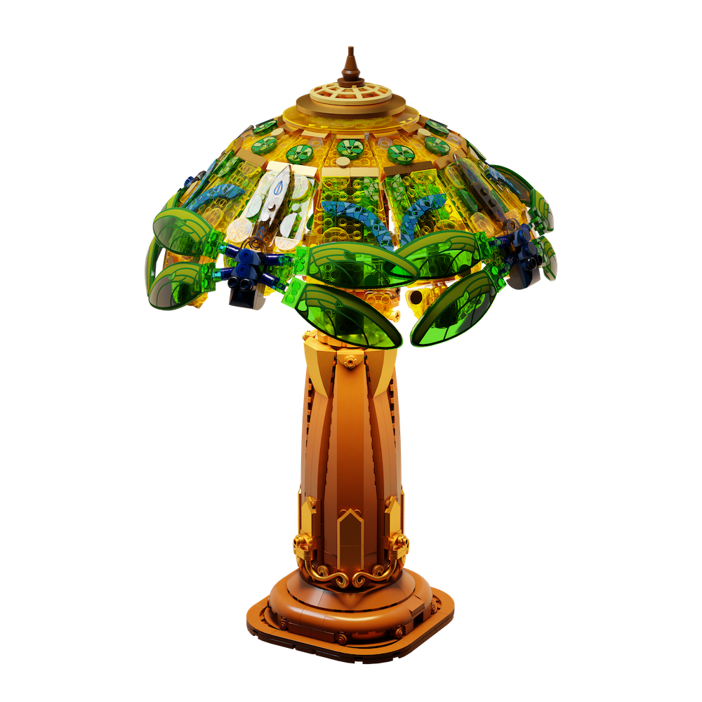 PANTASY - Stained Glass Table Lamp - Building block 1067 pcs