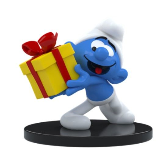 SMURF - Jokey Smurf with Gift - Figure 4inch