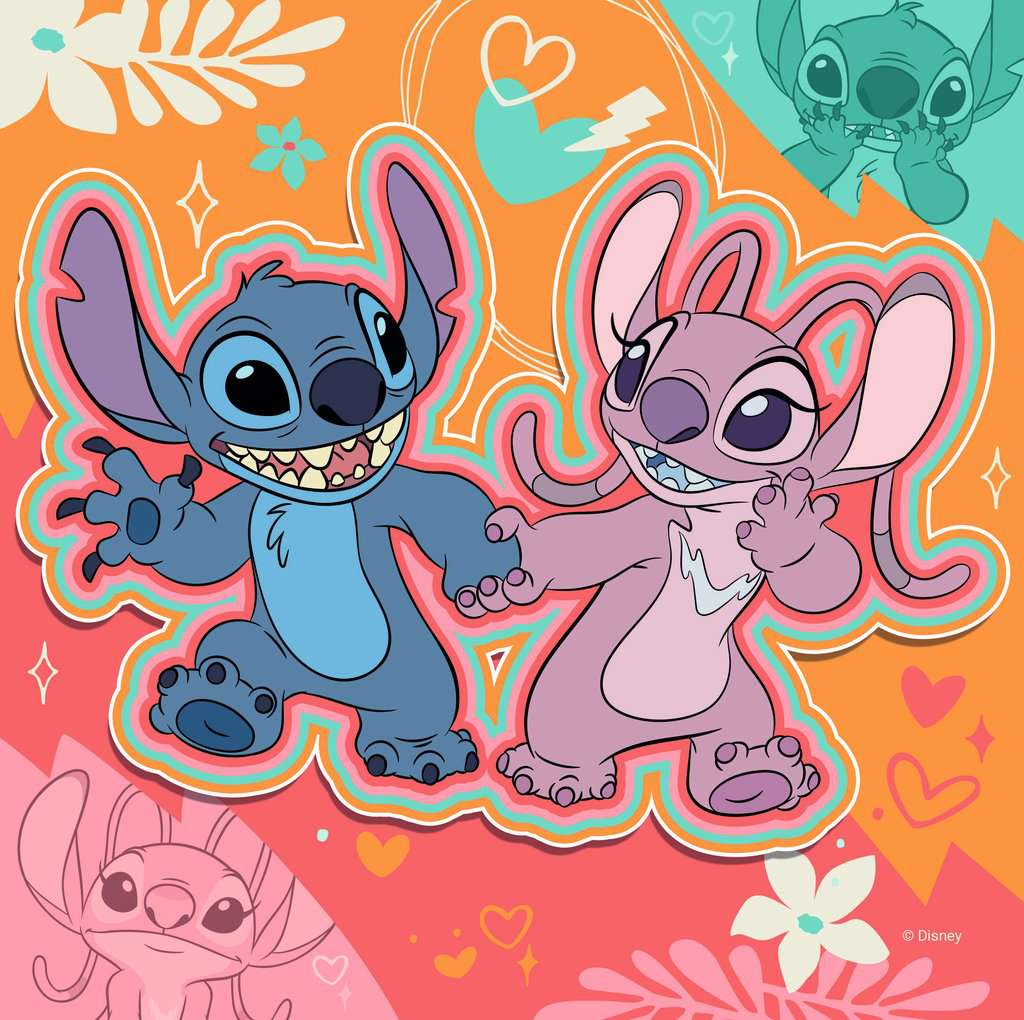 LILO & STITCH - Playing all day - 3 Puzzle 49P