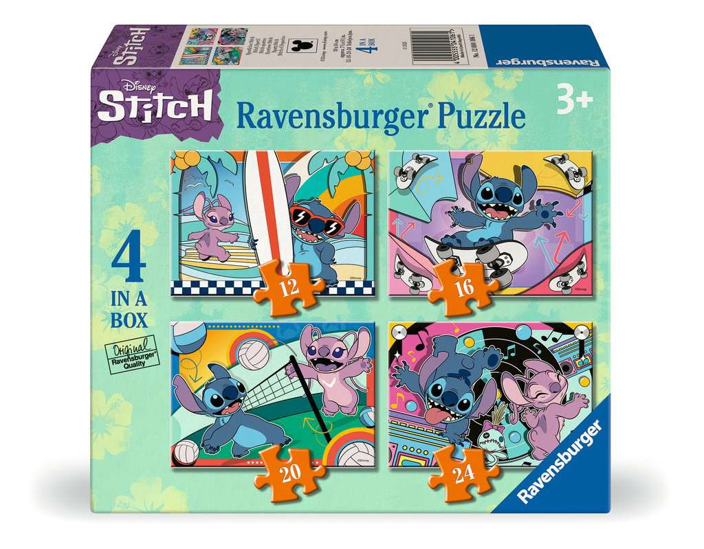 LILO & STITCH - 4 Puzzle 12/16/20/24P - Stitch & Angel