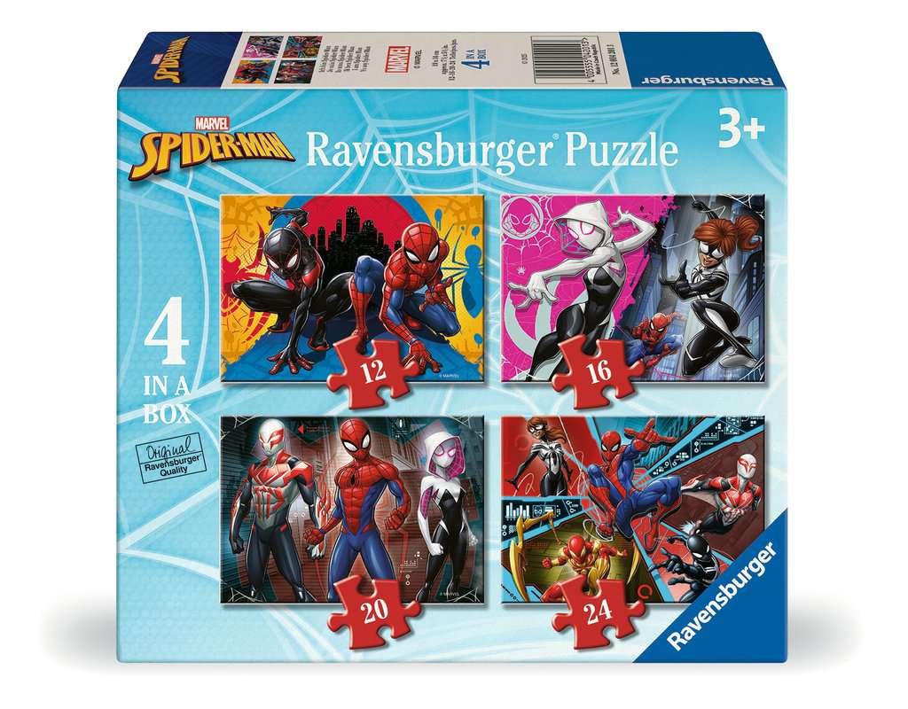 MARVEL - 4 Puzzle 12/16/20/24P - Spider-man
