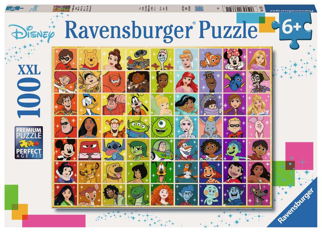 DISNEY - The colour palette - Puzzle 100P XXL