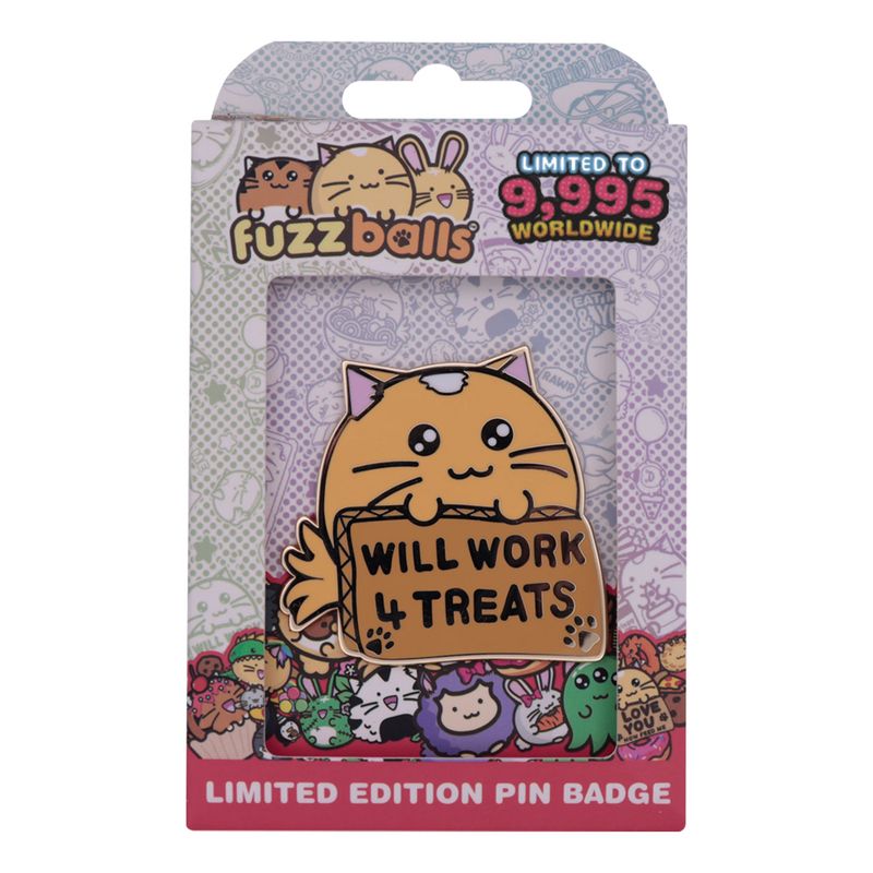 FUZZBALLS - Whisky will work 4 treats - Limited Edition Pin's