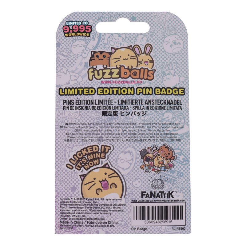 FUZZBALLS - Whisky will work 4 treats - Limited Edition Pin's