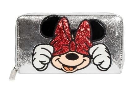 DISNEY - Silver Zipper Wallet - Minnie 'Danielle Nicole'