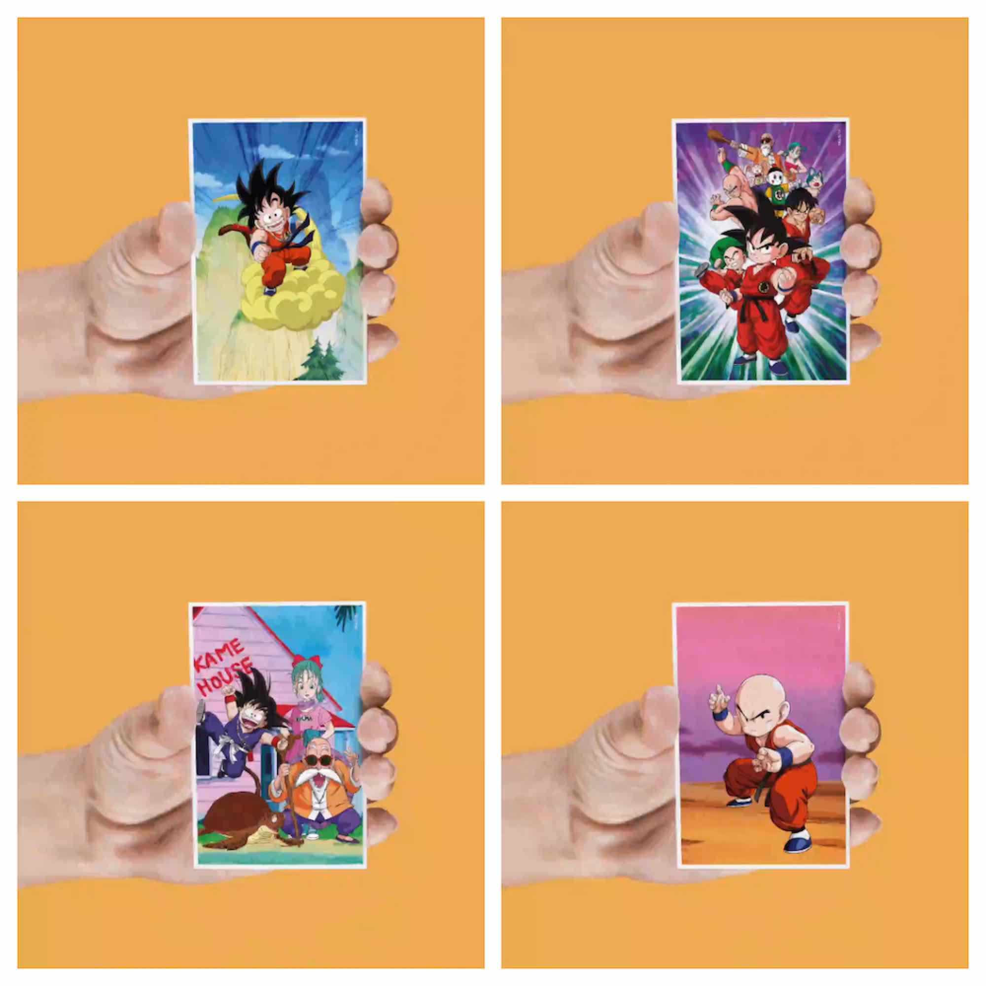 DRAGON BALL - Characters - Set of 4 Lenticular Magnet