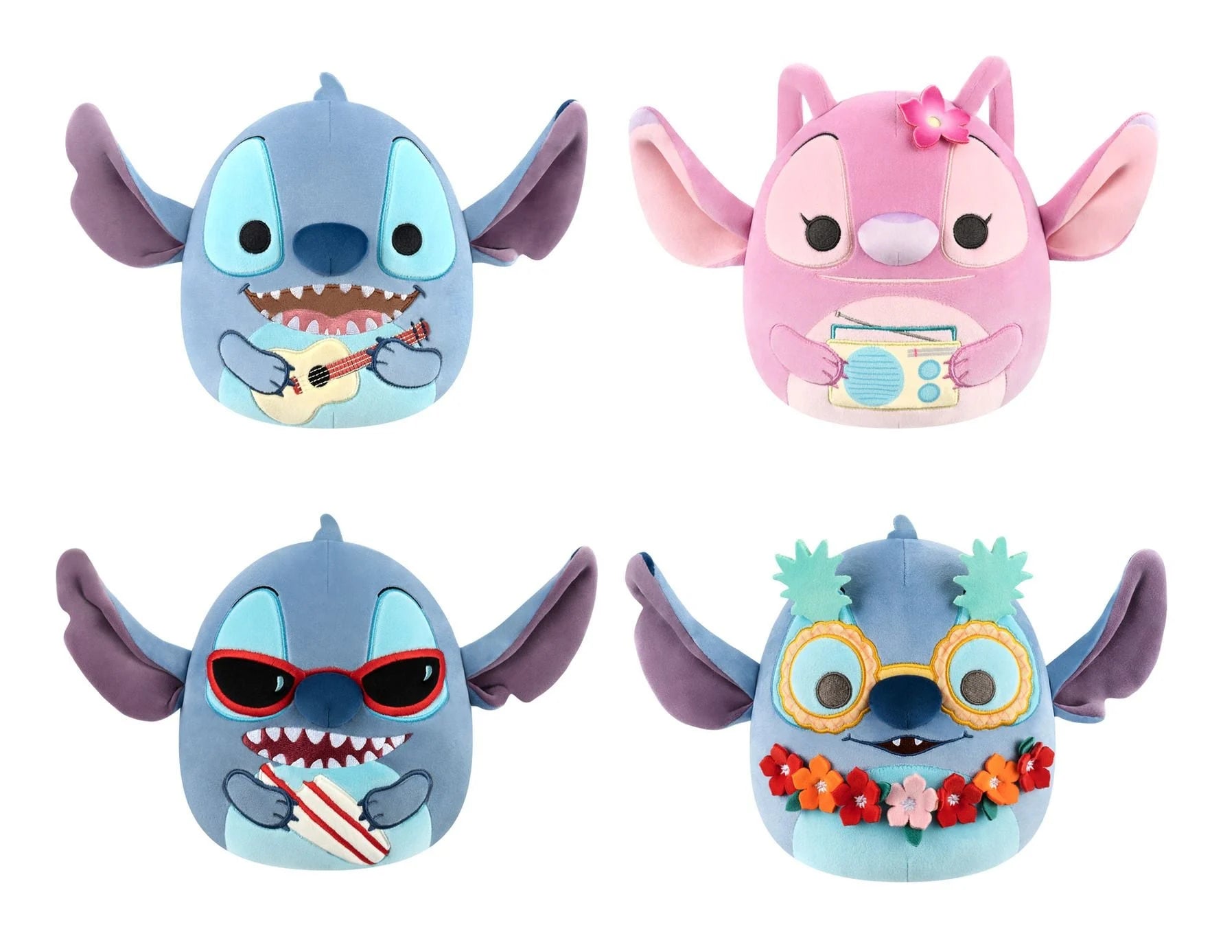 SQUISHMALLOWS - Little Plush 8" Disney Stitch Assort. 6pcs
