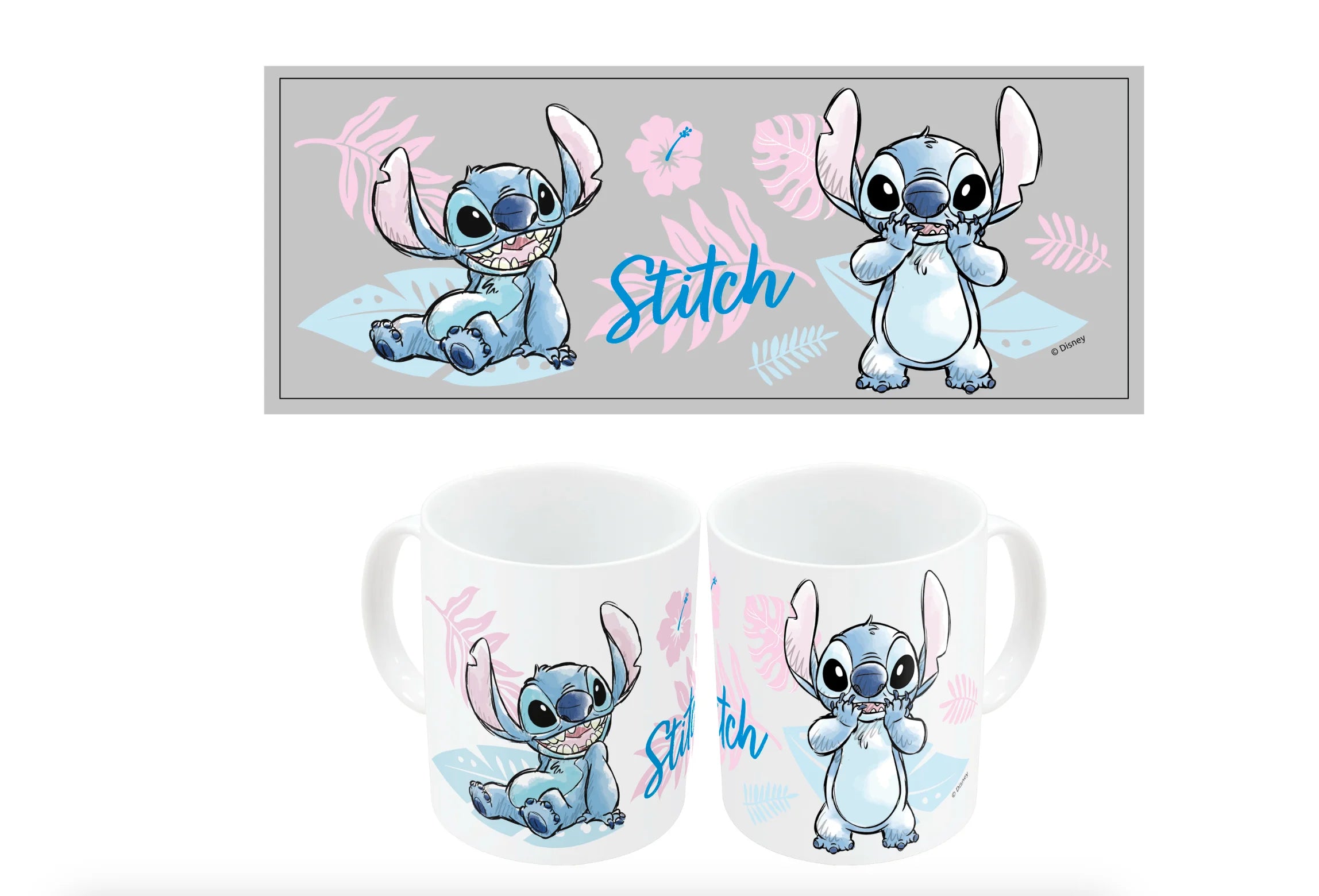 STITCH - Watercolor - Ceramic Mug 11oz