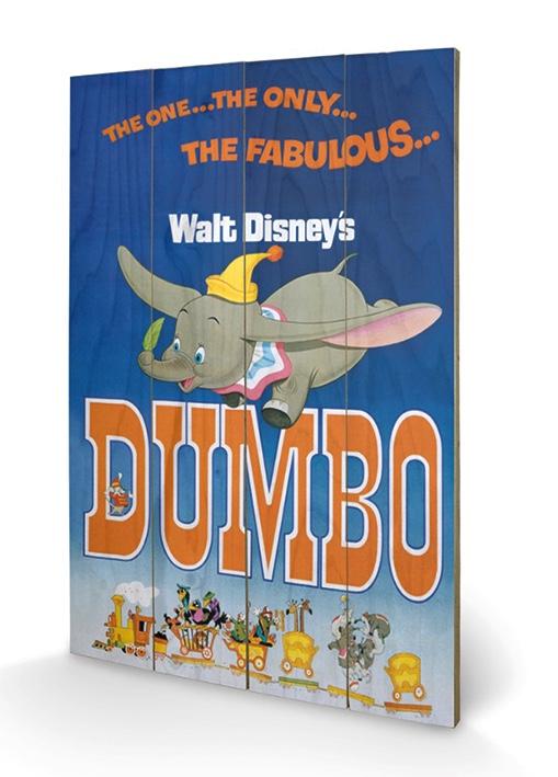 DISNEY - Druck auf Holz 40X59 - Dumbo