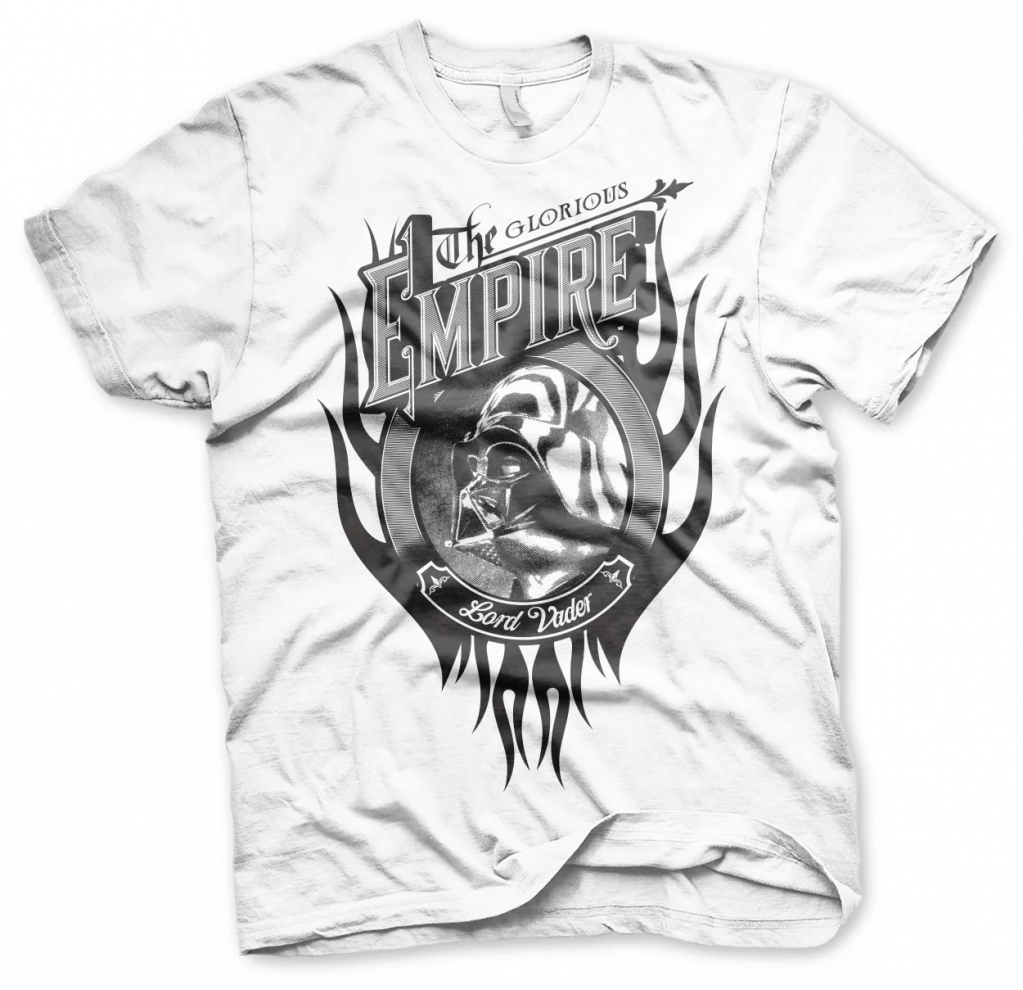 STAR WARS - T-Shirt The Glorious Empire Lord Vader - Weiß (L)