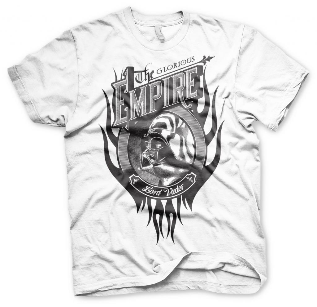 STAR WARS - T-Shirt The Glorious Empire Lord Vader - Weiß (L)