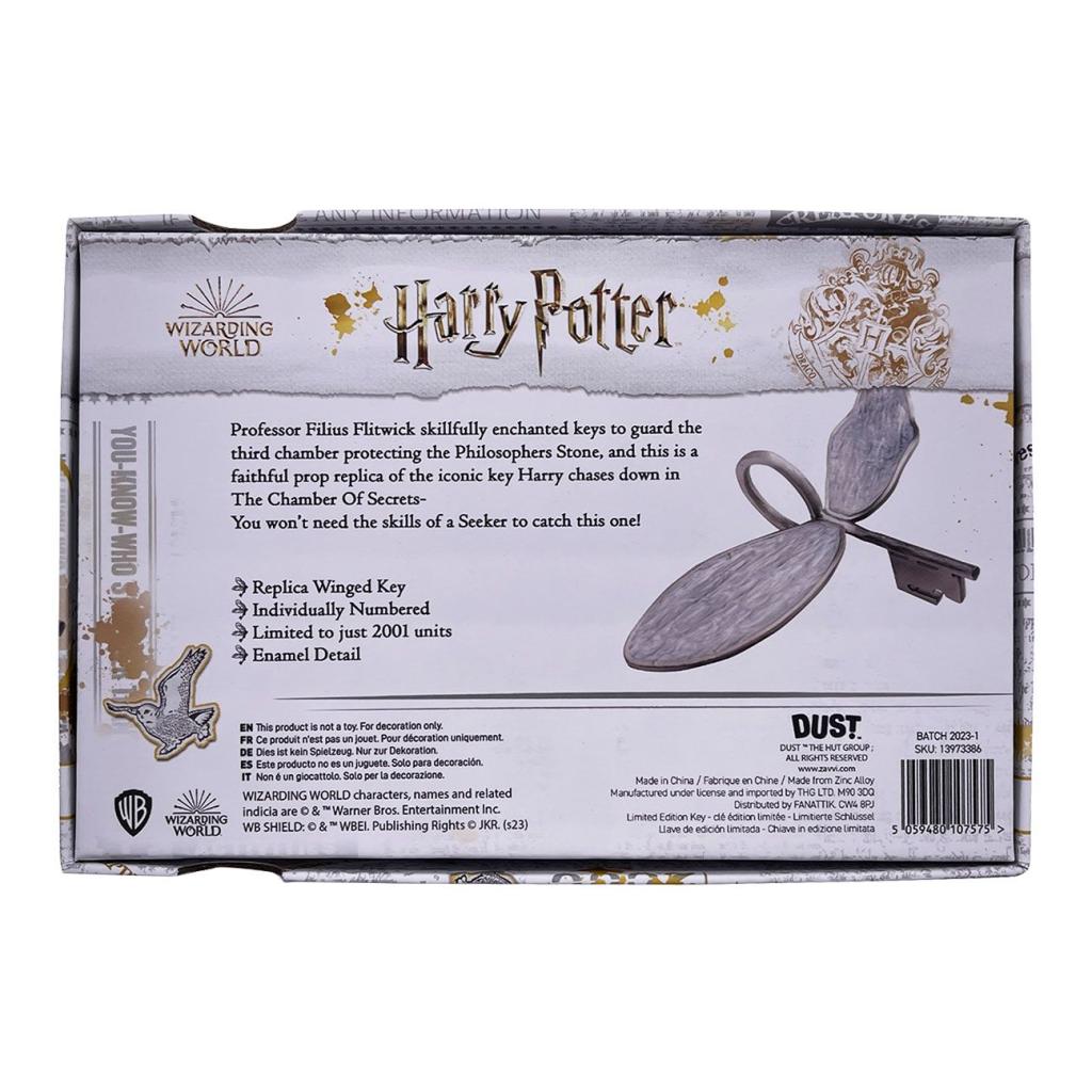 HARRY POTTER – Geflügelter Schlüssel – Nachbildung in limitierter Auflage
