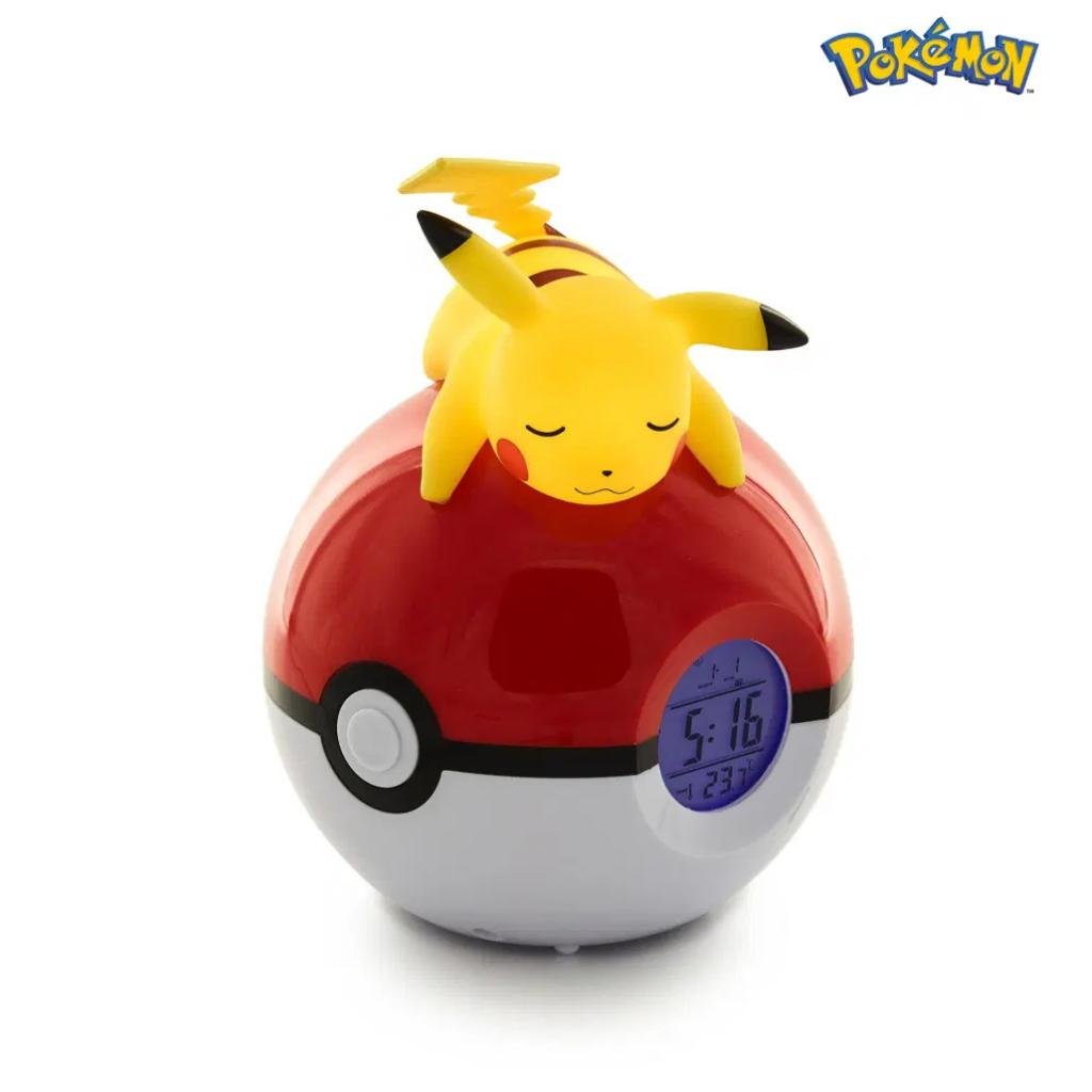 POKEMON - Pikachu Pokeball - Wecker mit LED-Lampe