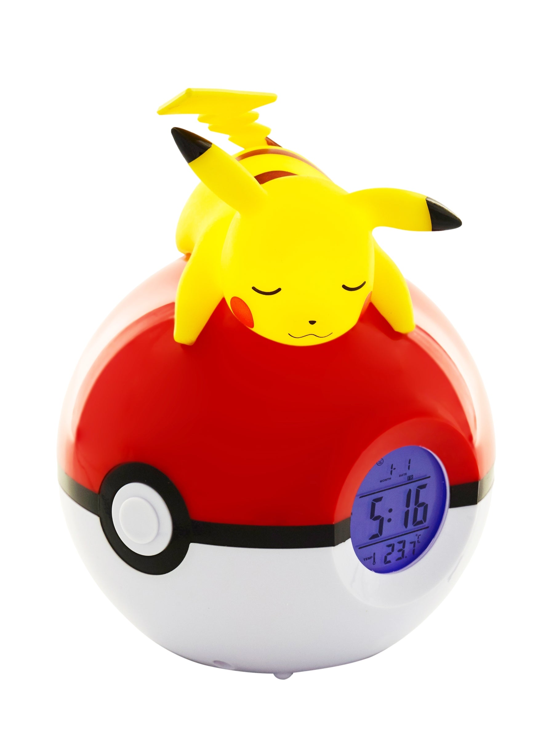 POKEMON - Pikachu Pokeball - Wecker mit LED-Lampe