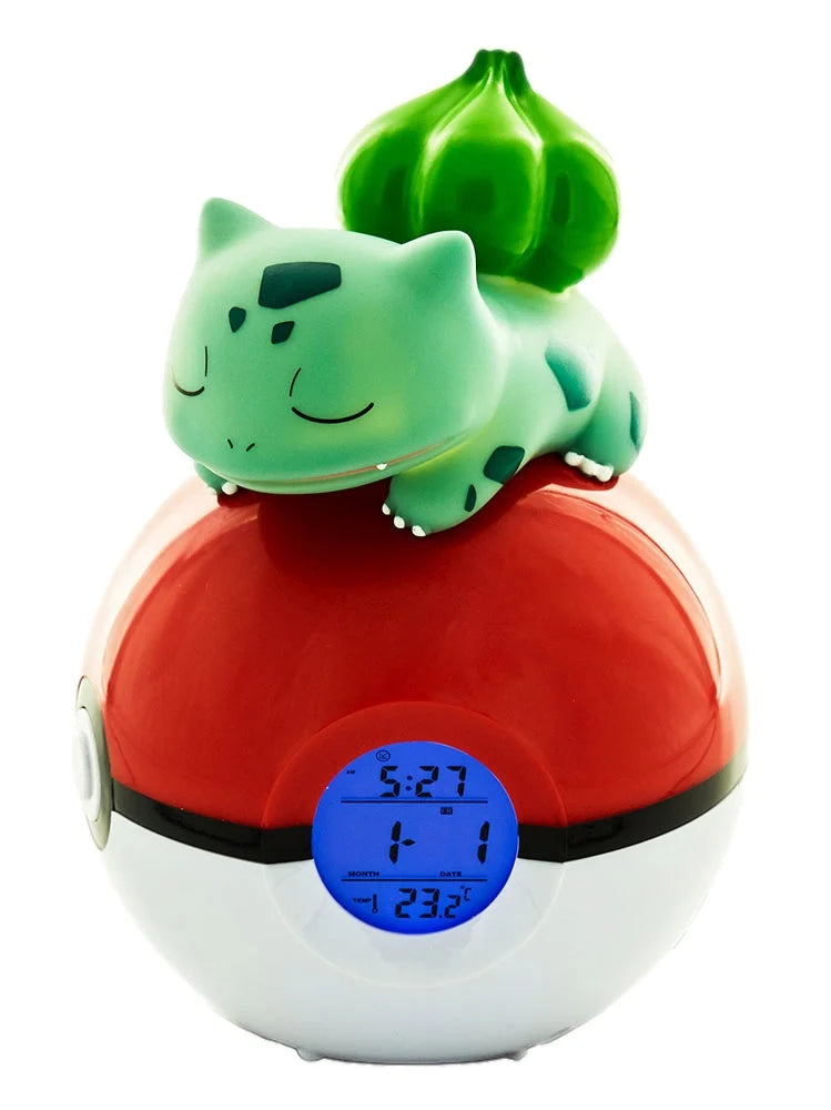 POKEMON - Bulbasaur Pokeball - Wecker mit LED-Lampe