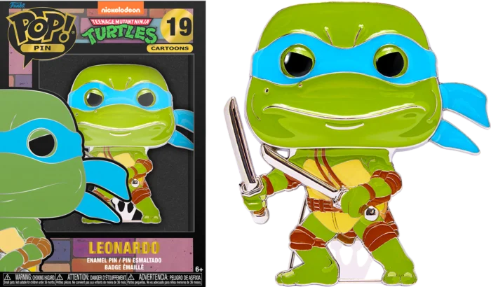 TEENAGE MUTANT NINJA TURTLES – Pop Large Emaille Pin Nr. 19 – Leonardo