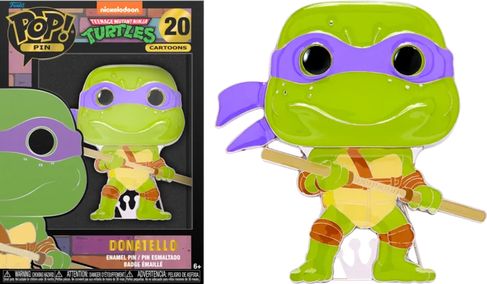 TEENAGE MUTANT NINJA TURTLES – Pop Large Emaille Pin Nr. 20 – Donatello