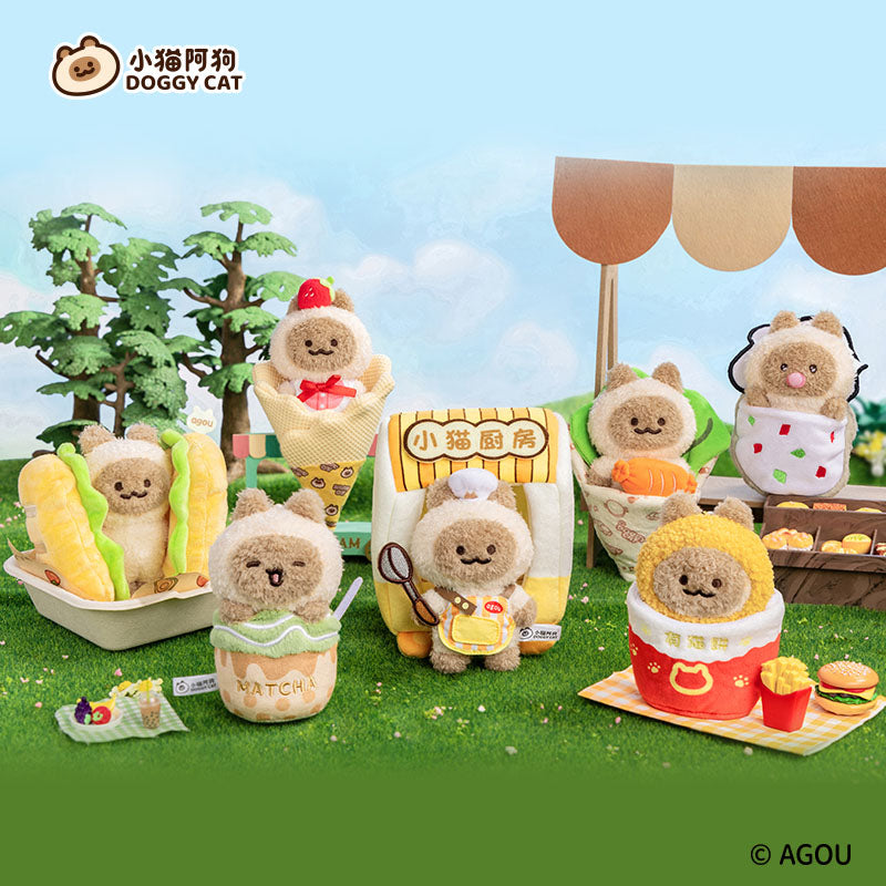 Xiaomao Agou Street Food Stall Plush BLIND BOX (6pcs) - 12cm