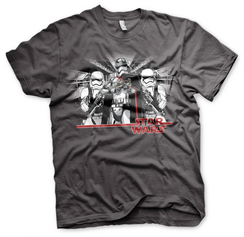 STAR WARS 7 - T-Shirt Captain Phasma - Dunkelgrau (M)