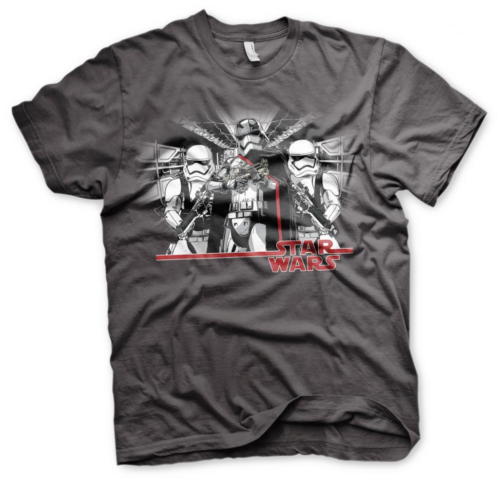 STAR WARS 7 - T-Shirt Captain Phasma - Dunkelgrau (M)