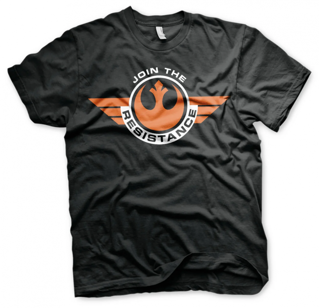 STAR WARS 7 - T-Shirt Join The Resistance Schwarz (S)