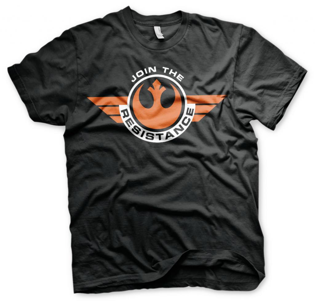 STAR WARS 7 - T-Shirt Join The Resistance Schwarz (S)