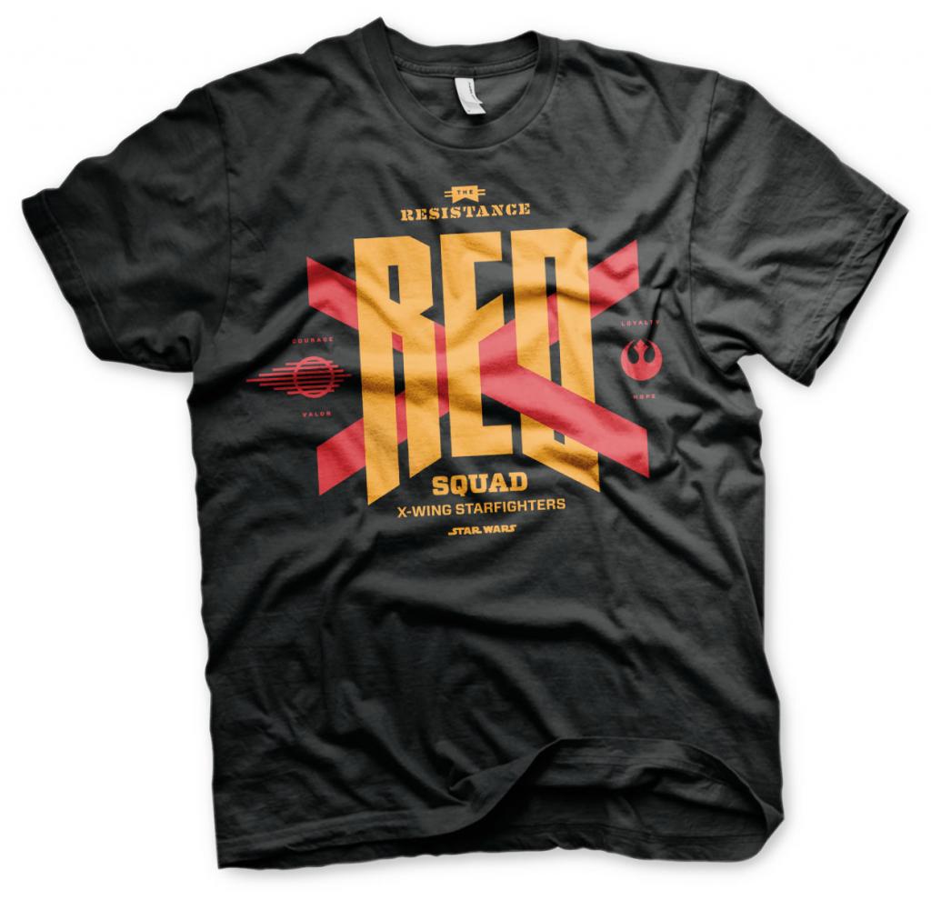STAR WARS 7 - T-Shirt Red Squad - Schwarz (S)