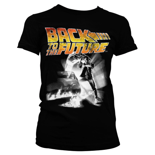 ZURÜCK IN DIE ZUKUNFT - T-Shirt Poster MÄDCHEN (M)